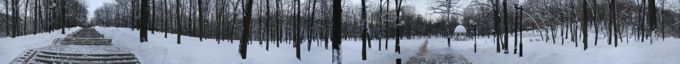 Парк Маршалково зимой 2013 года. г. Строитель.